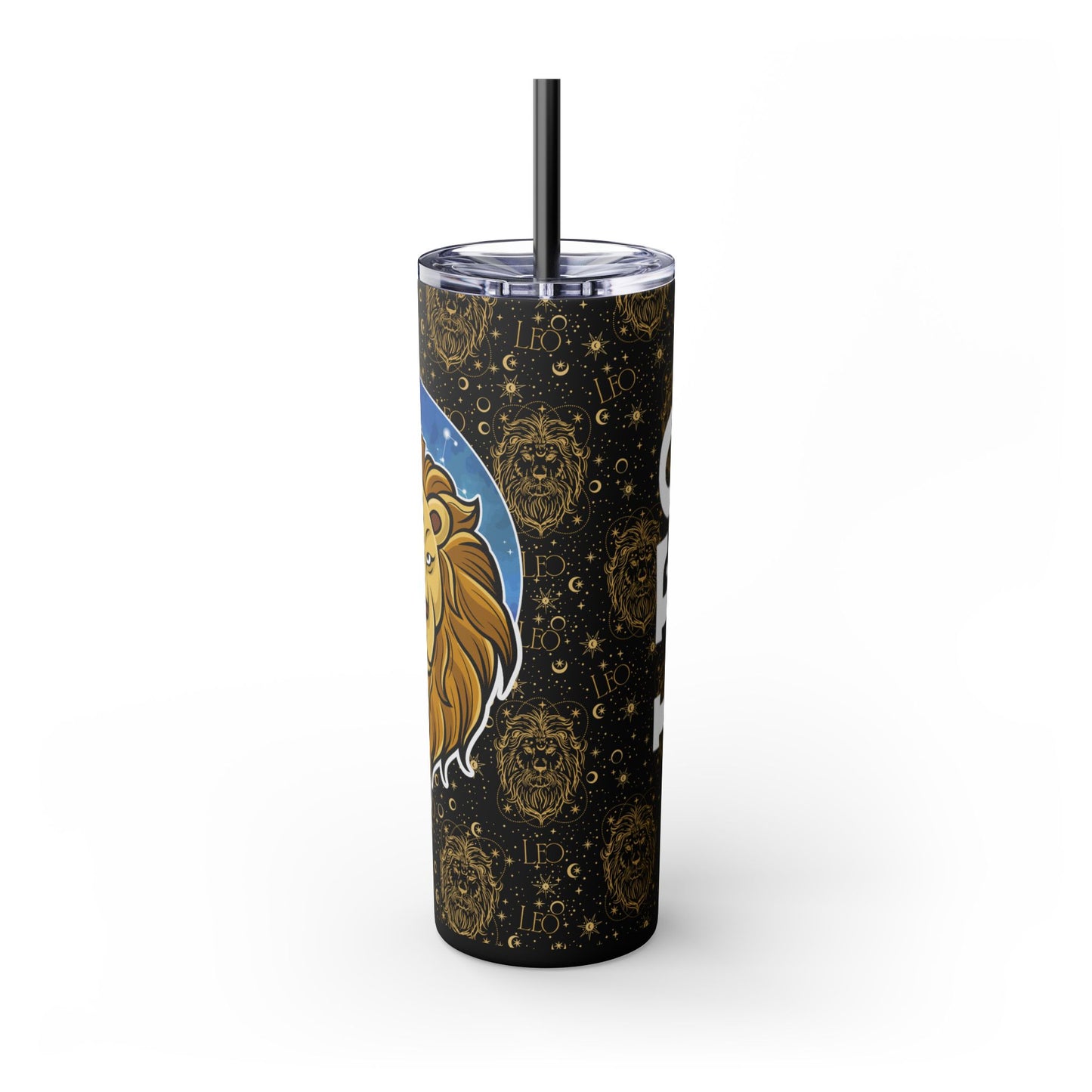 Leo Skinny Tumbler with Straw, 20oz