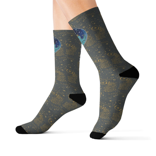 Aquarius Socks (Dark Grey)