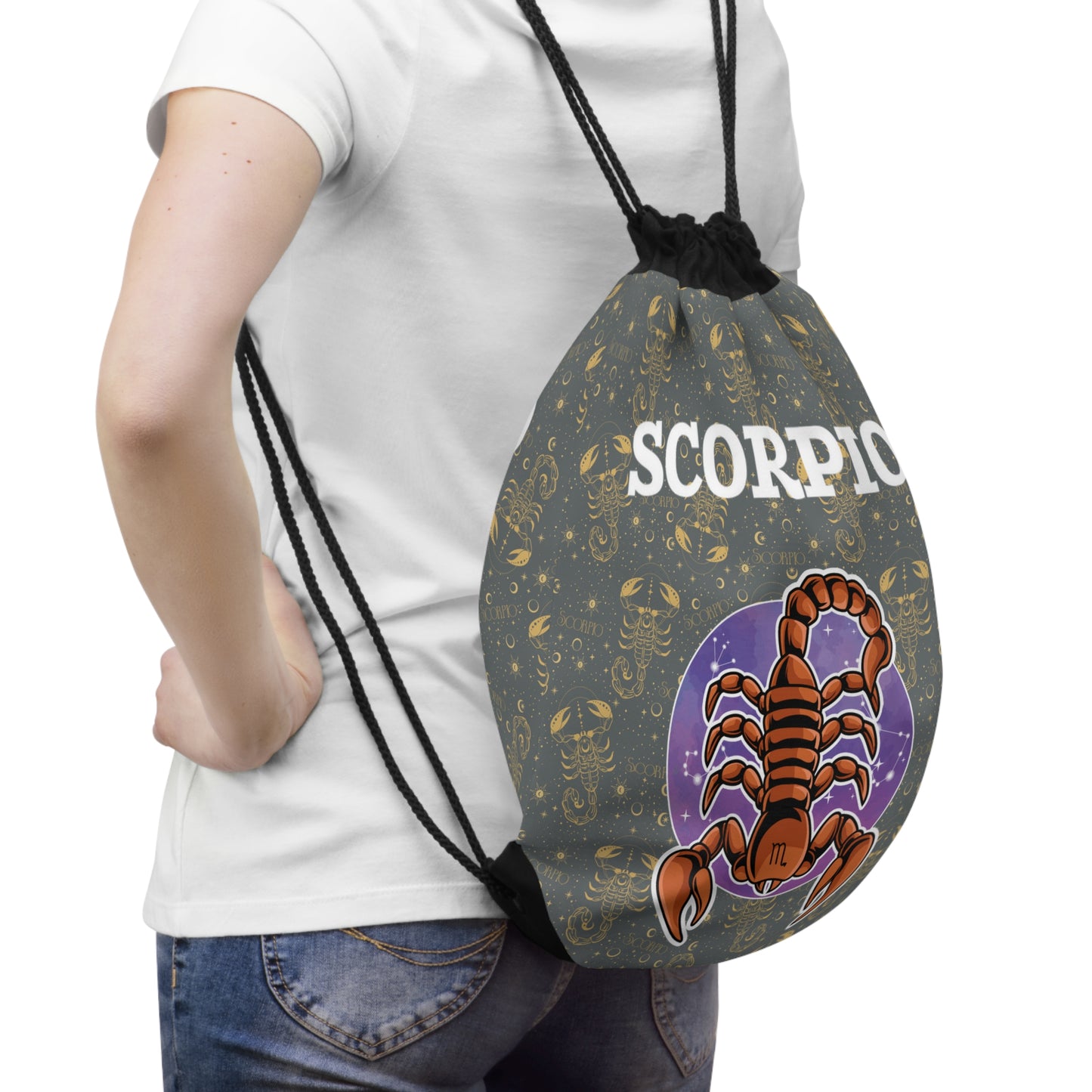Scorpio Drawstring Bag (Dark Grey)