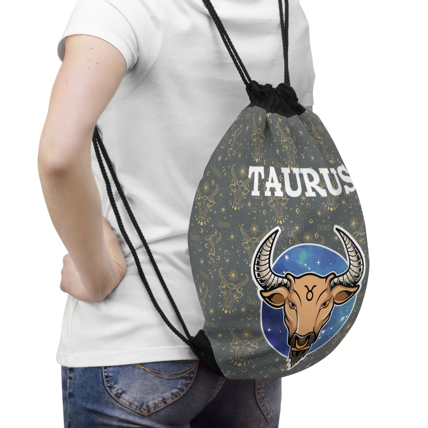 Taurus Drawstring Bag (Dark Grey)