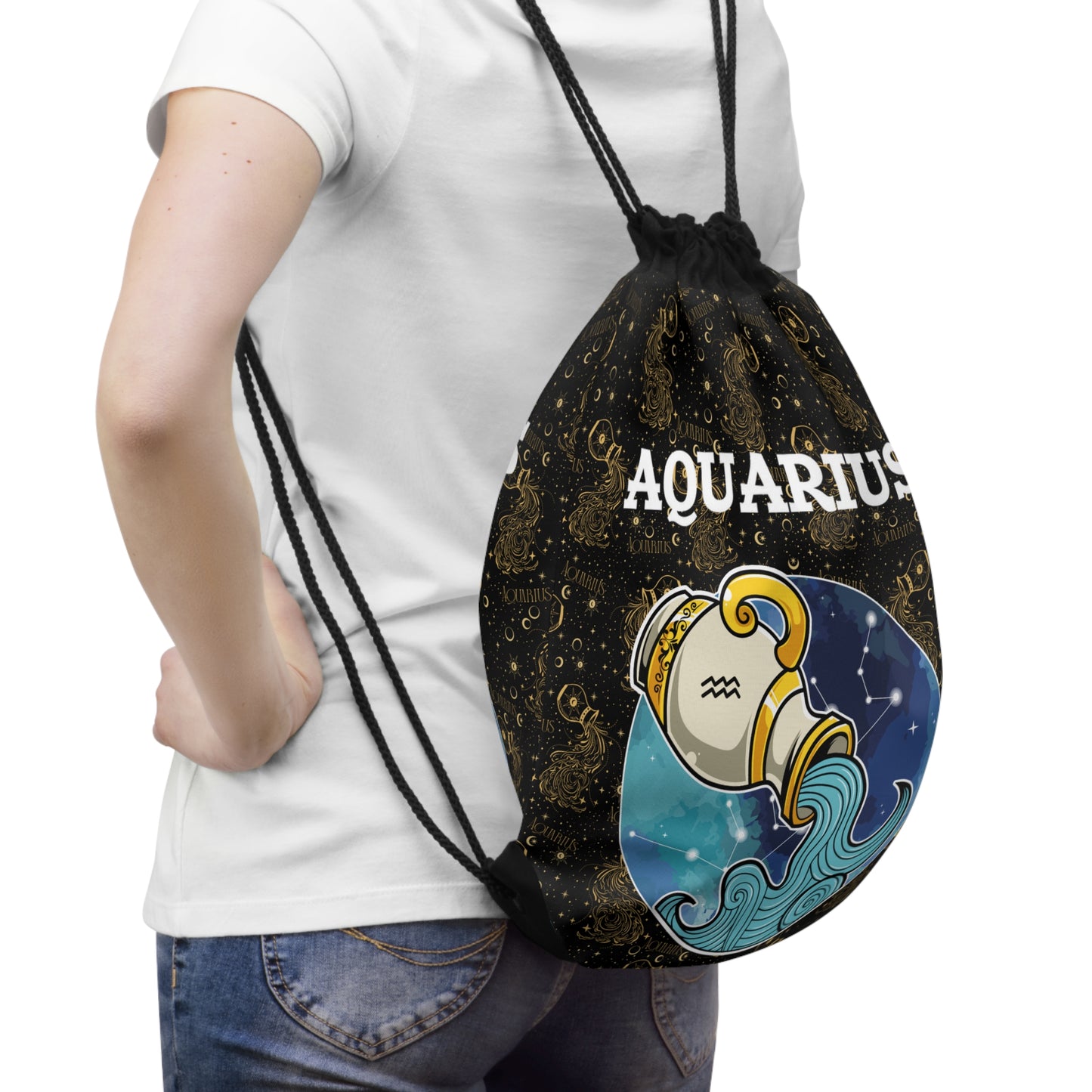 Aquarius Drawstring Bag