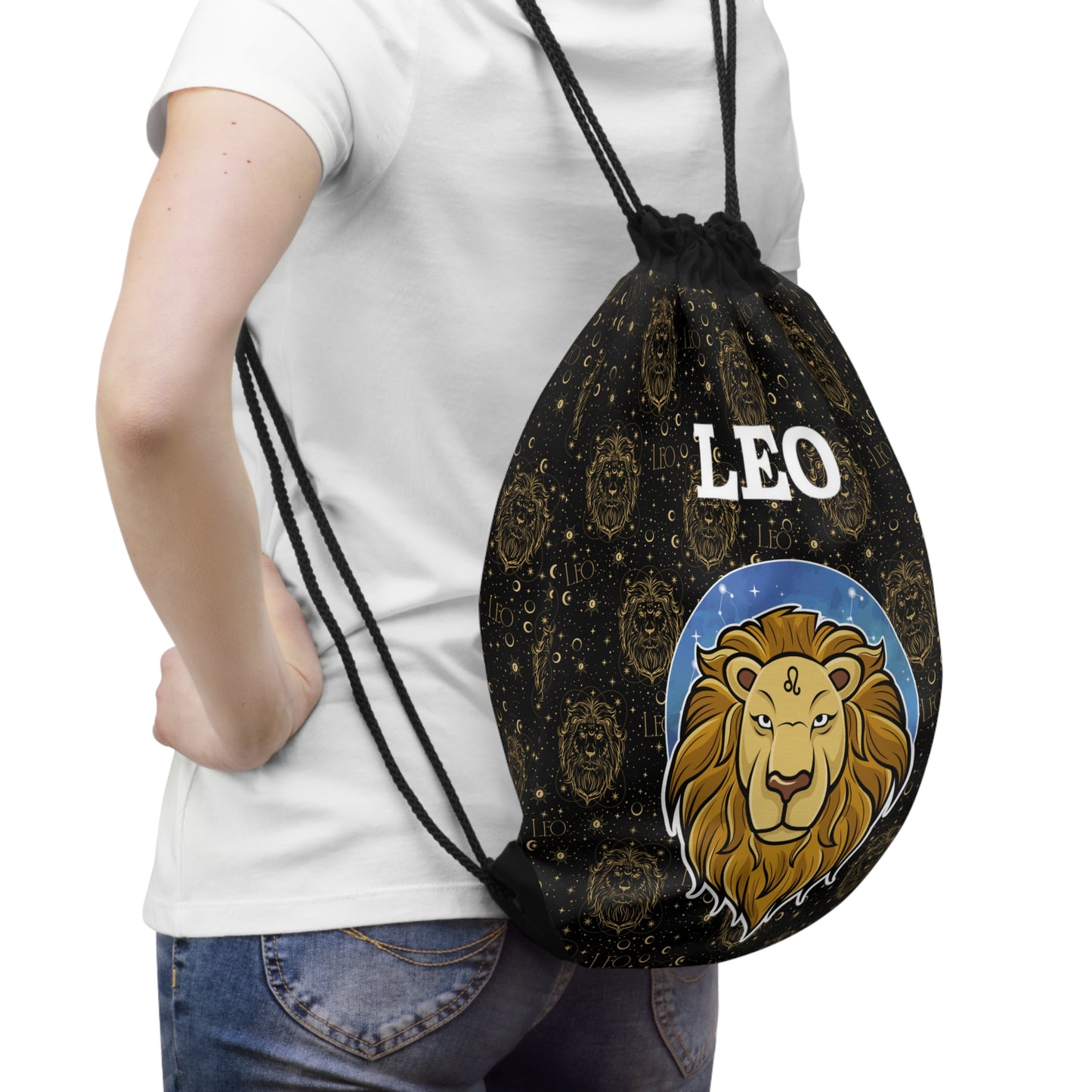 Leo Drawstring Bag