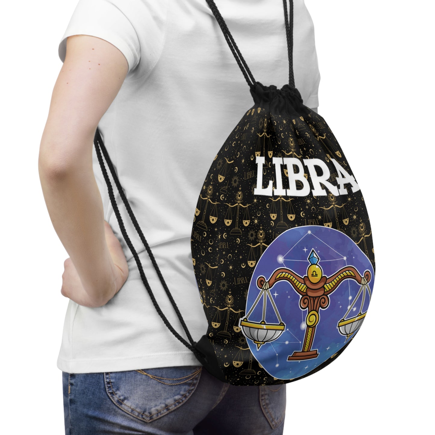 Libra Drawstring Bag