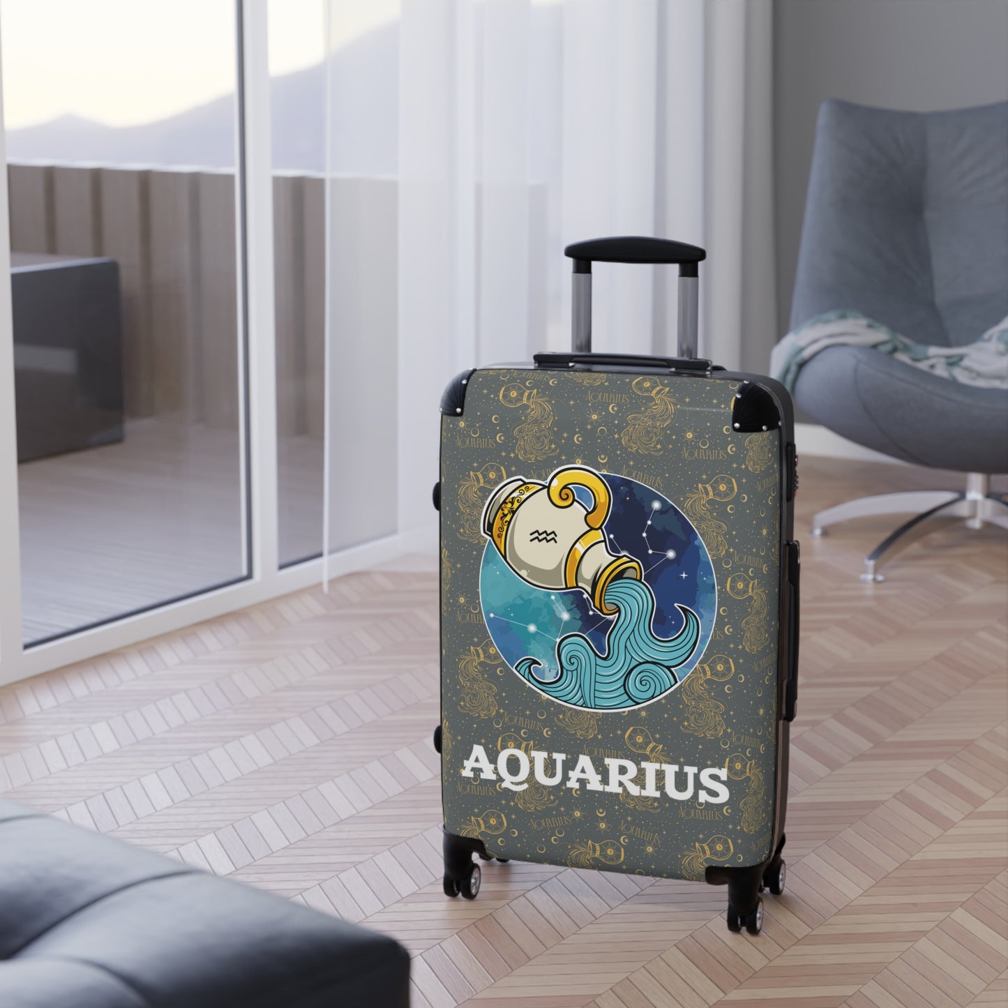 Aquarius Suitcases (Dark Grey)