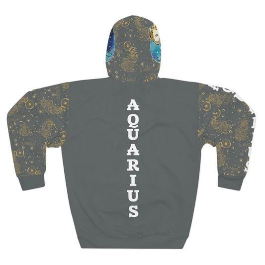 Aquarius Unisex Pullover Hoodie (Dark Grey)