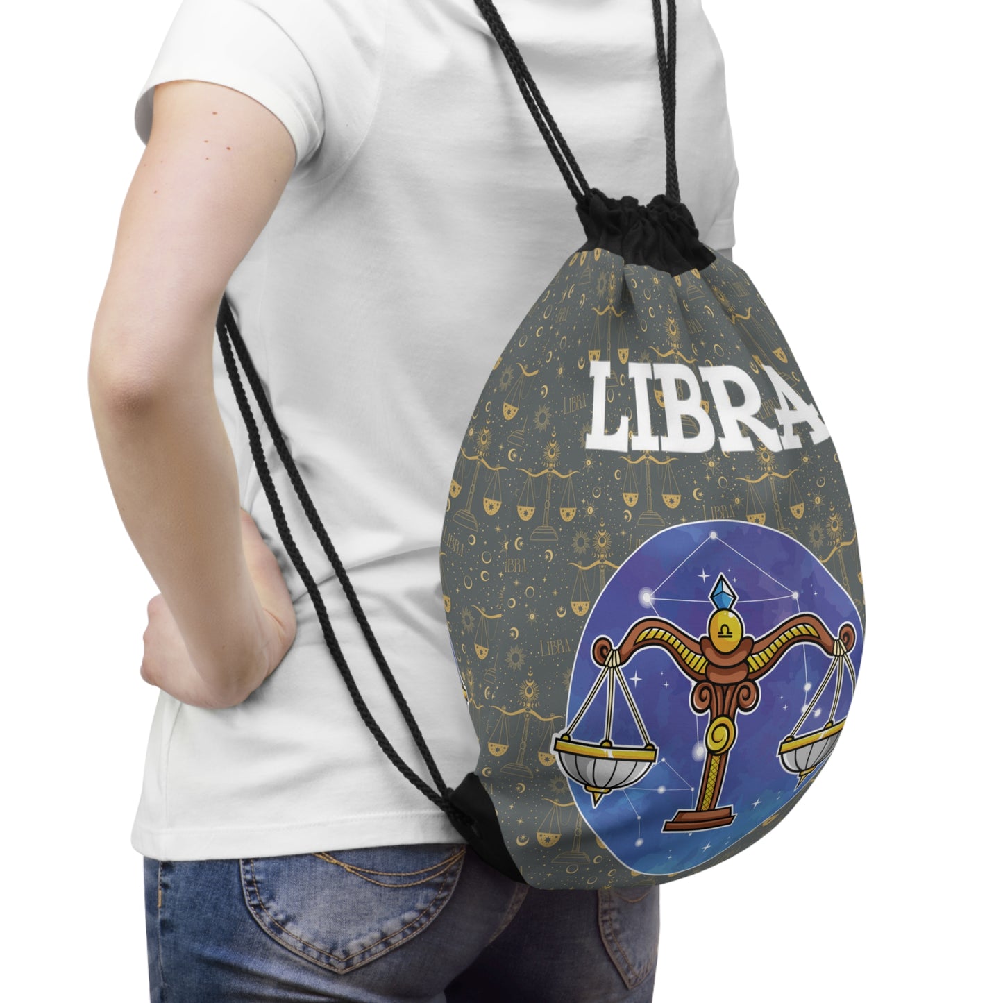 Libra Drawstring Bag (Dark Grey)