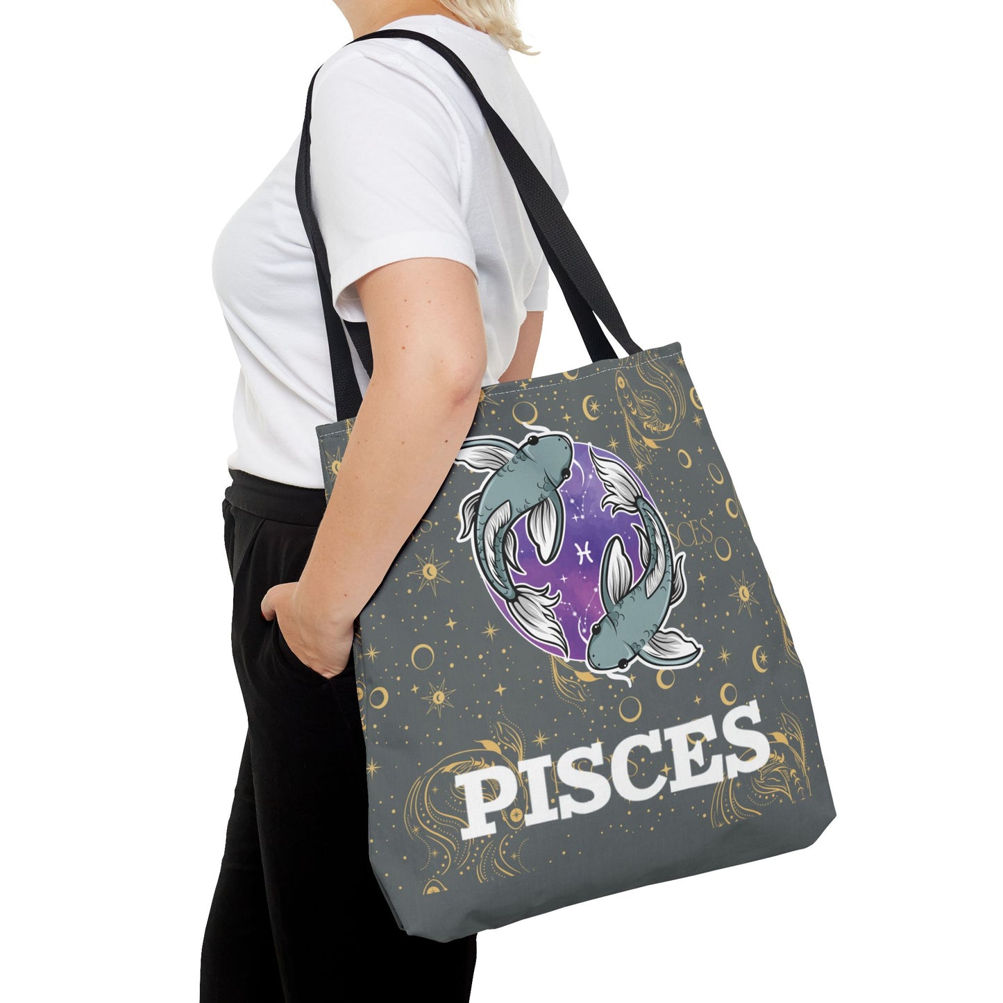 Pisces Tote Bag (Dark Grey)