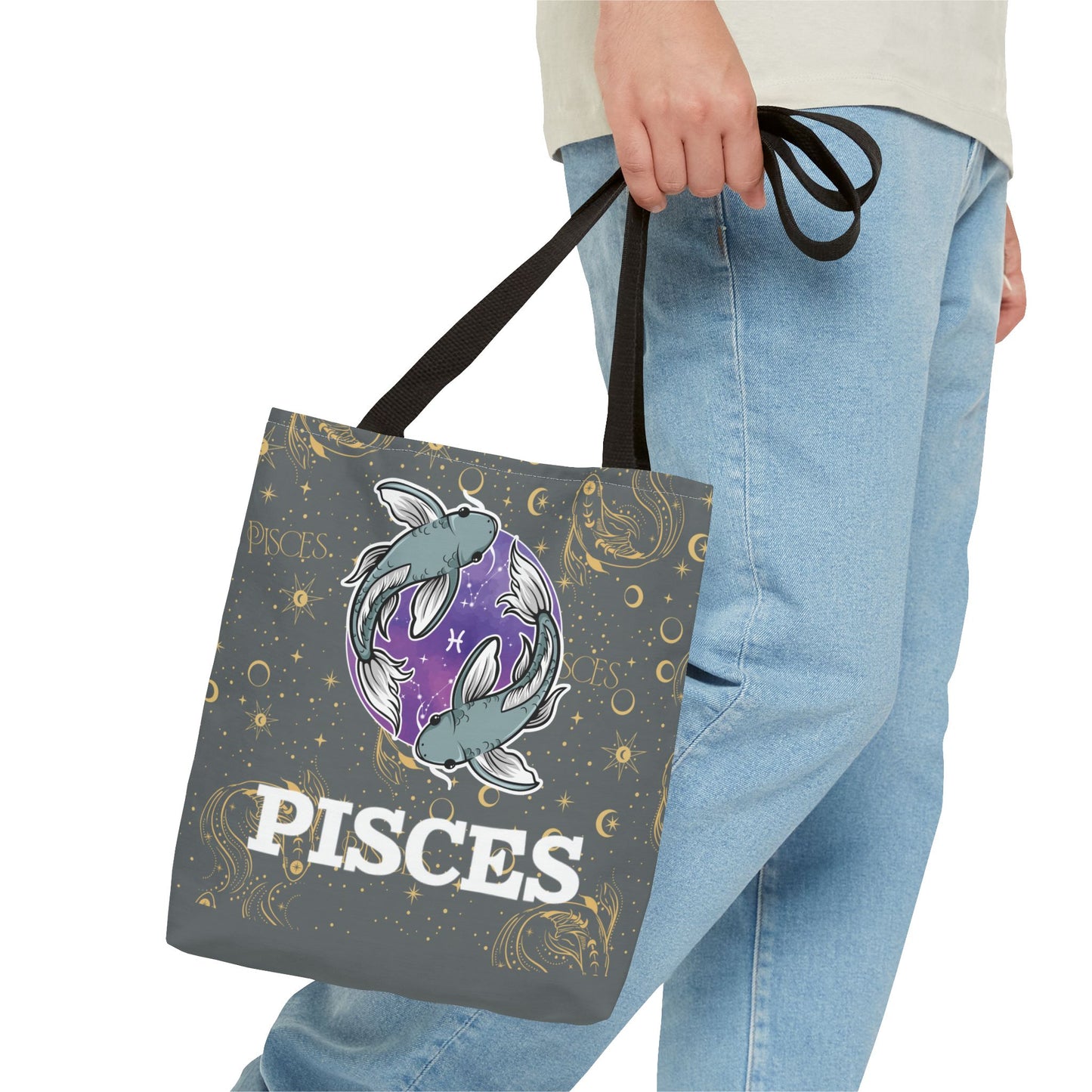 Pisces Tote Bag (Dark Grey)