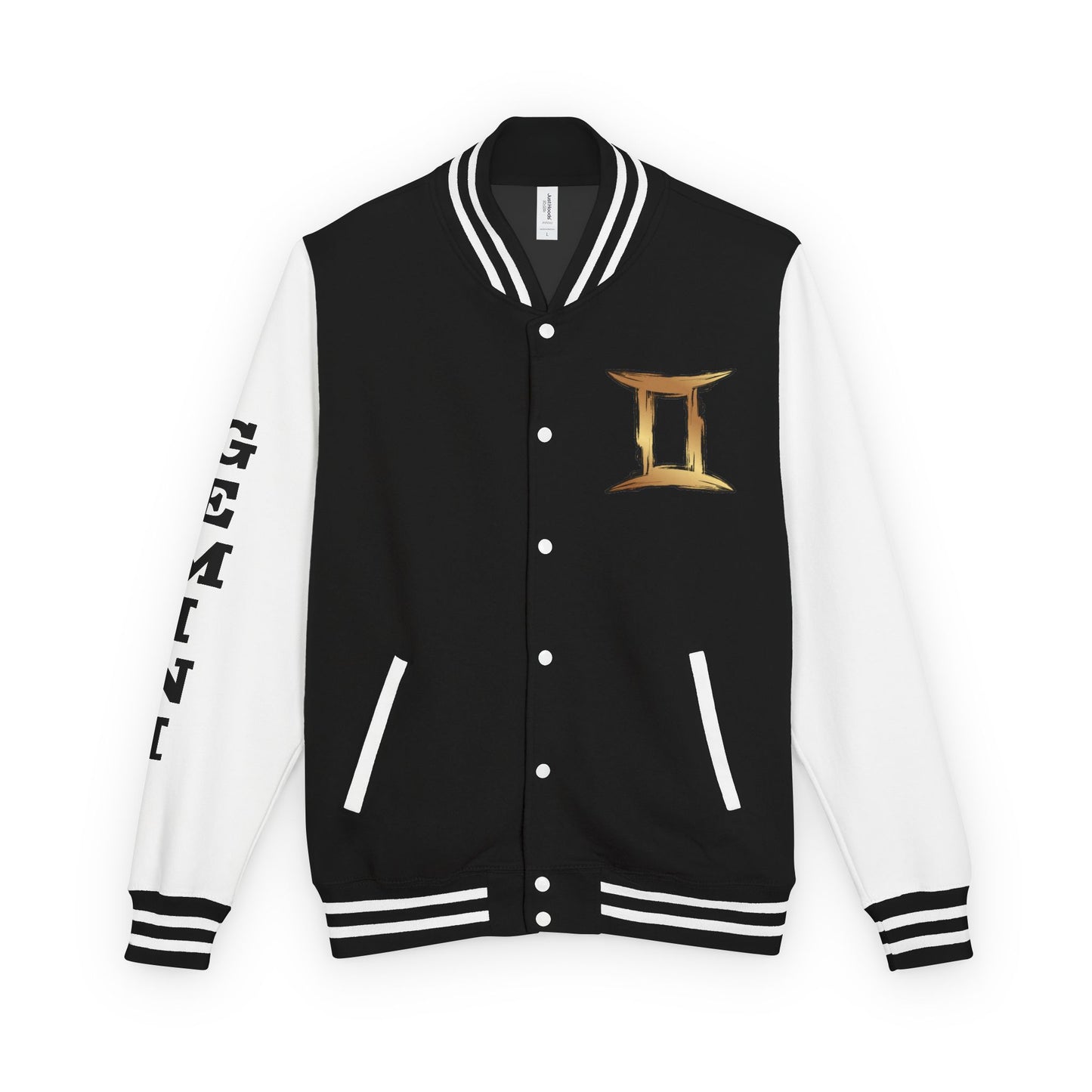 Gemini Heavyweight Letterman Jacket for Astrology Lovers, Perfect for Birthdays, Spiritual Gifts, Casual Wear, Zodiac Theme