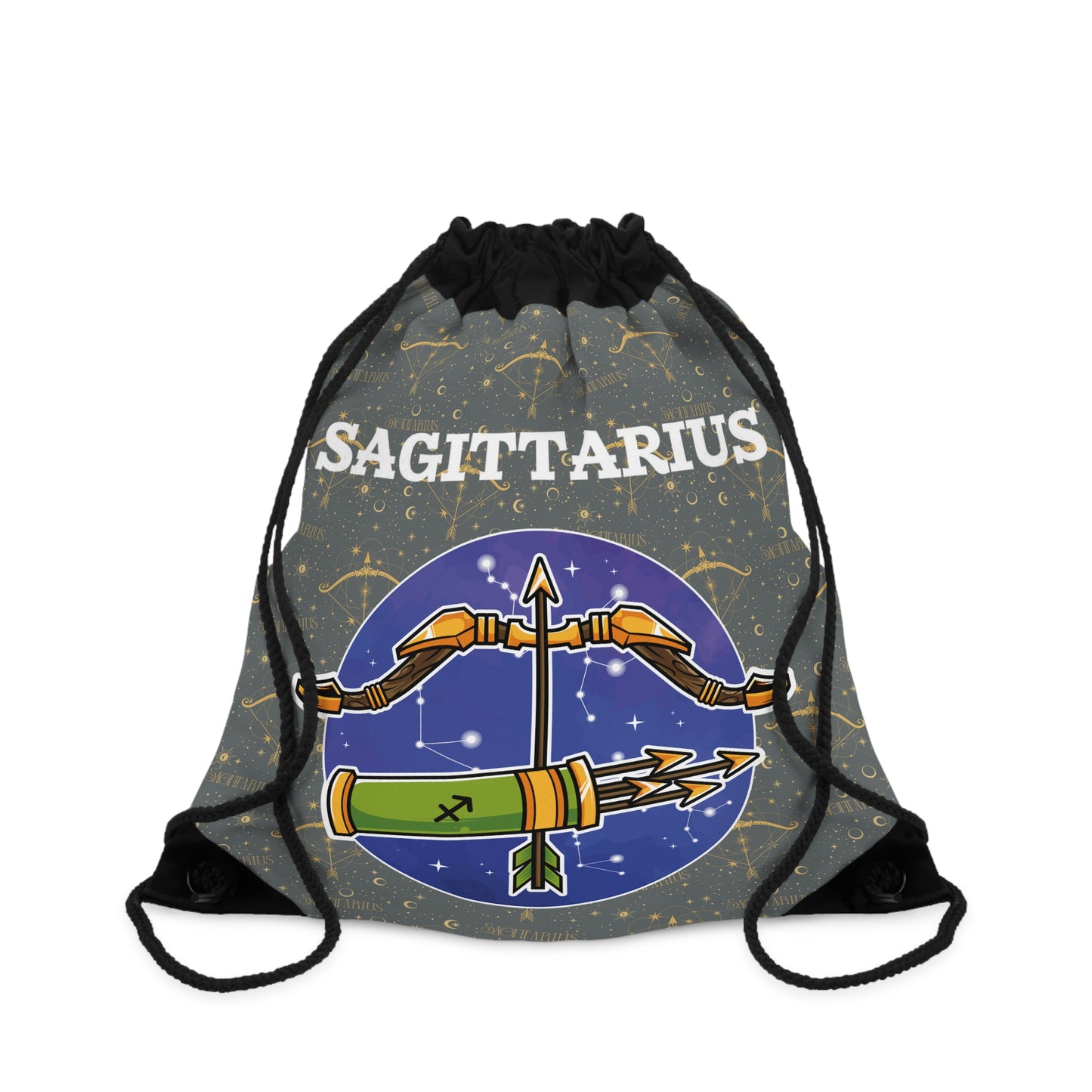 Sagittarius Drawstring Bag (Dark Grey)