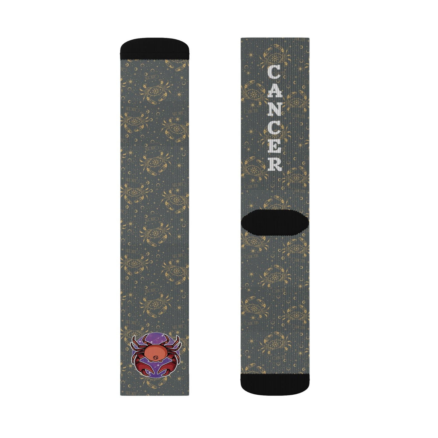 Cancer Socks (Dark Grey)