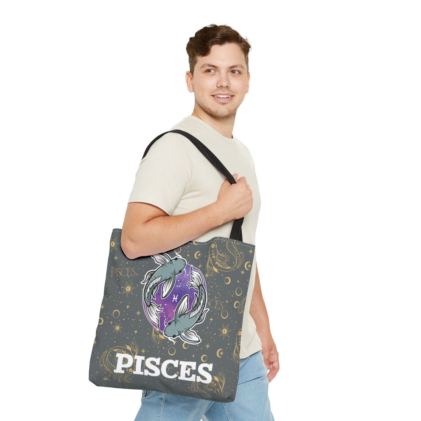 Pisces Tote Bag (Dark Grey)