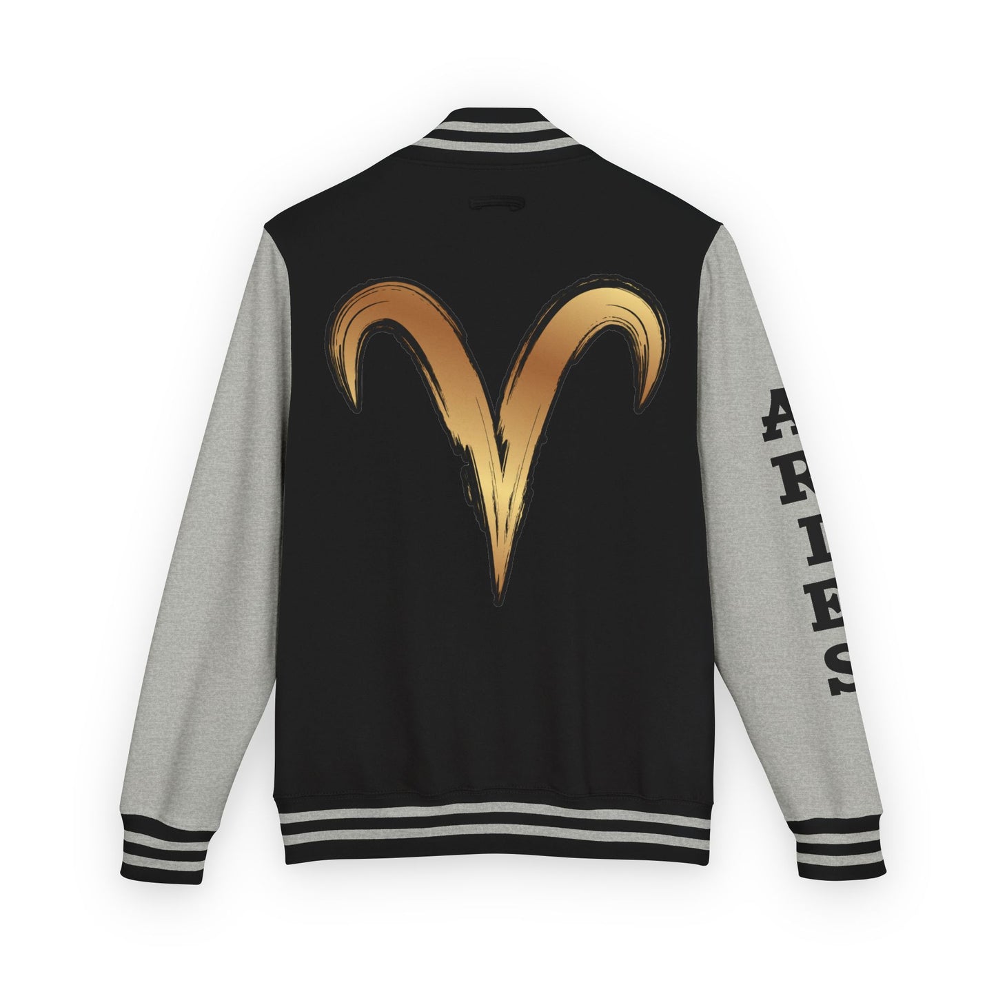 Aries Unisex Heavyweight Letterman Jacket, Zodiac Style Jacket, Astrology Apparel, Birthday Gift, Personalized Outerwear