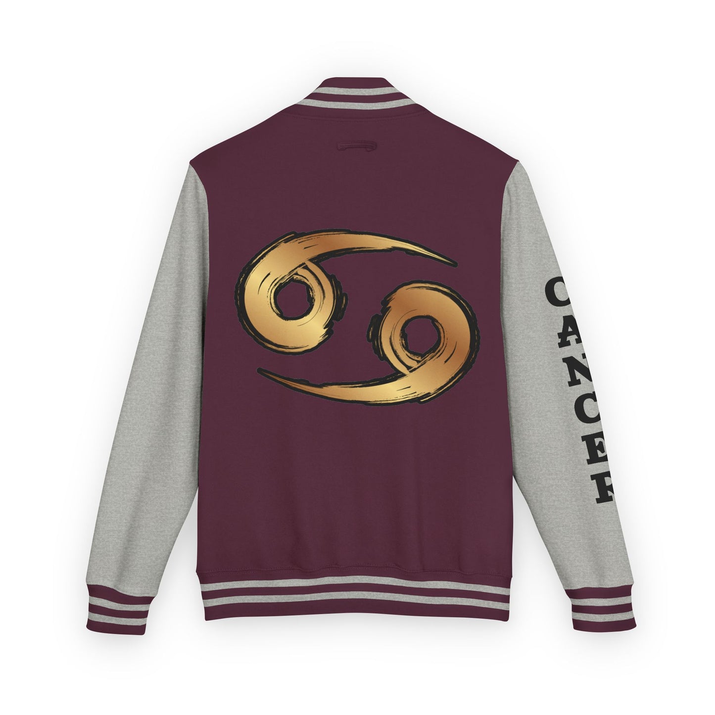 Cancer Zodiac Unisex Heavyweight Letterman Jacket, Astrology Gift, Sports Jacket, Personalized Gift, Birthday Gift, Astrology Apparel