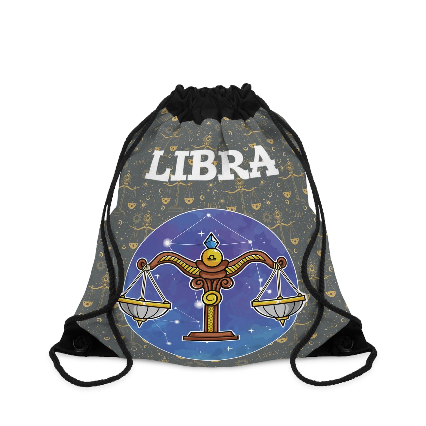 Libra Drawstring Bag (Dark Grey)