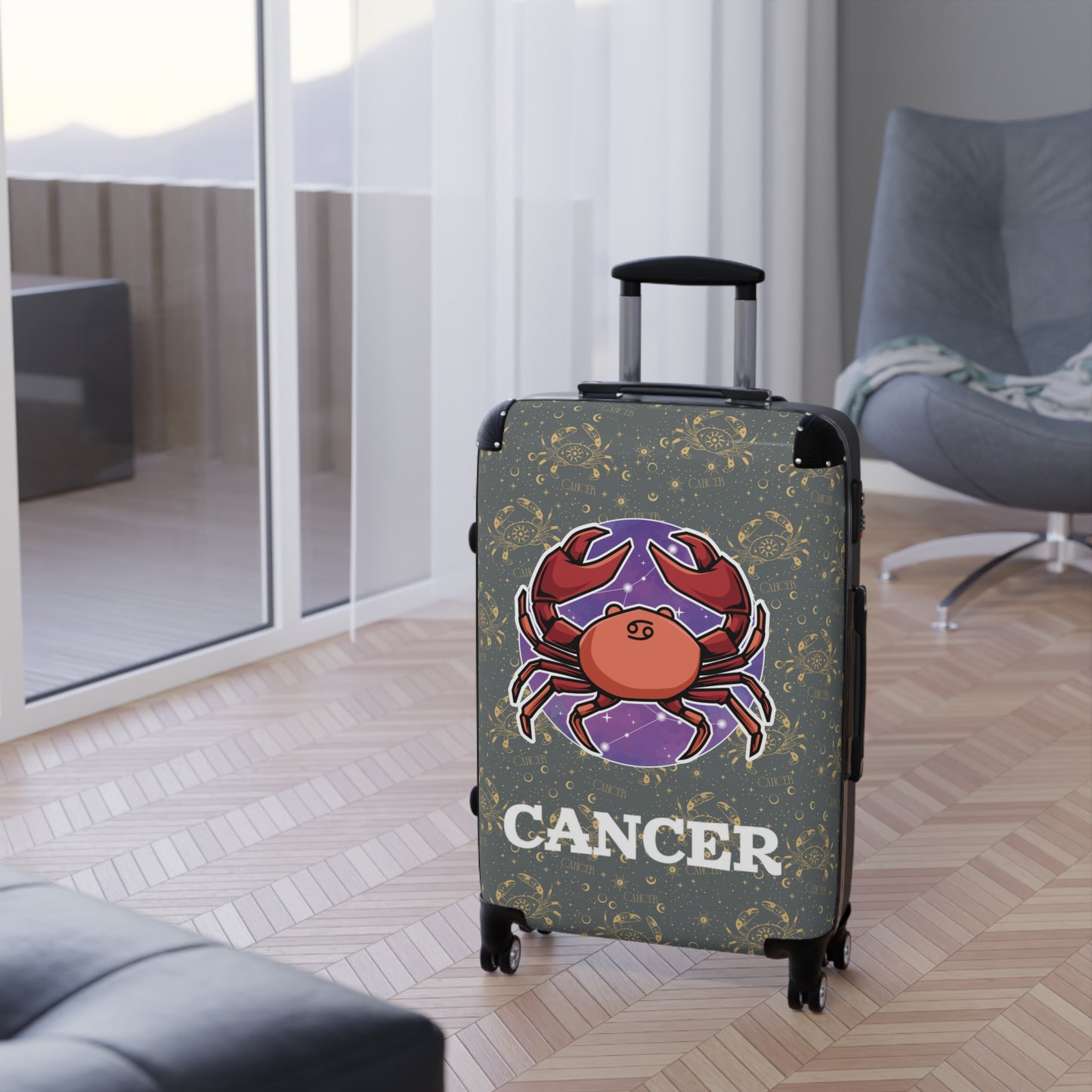 Cancer Suitcases (Dark Grey)
