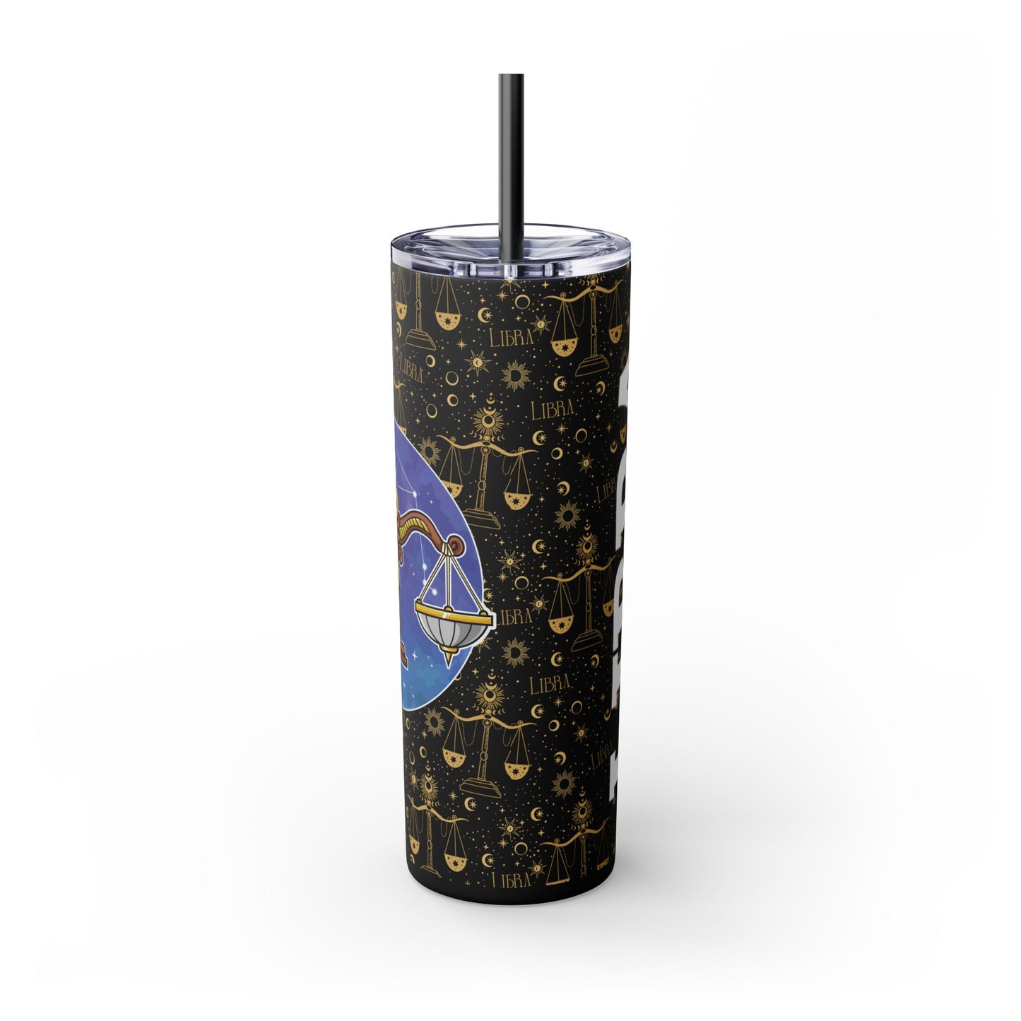 Libra Skinny Tumbler with Straw, 20oz