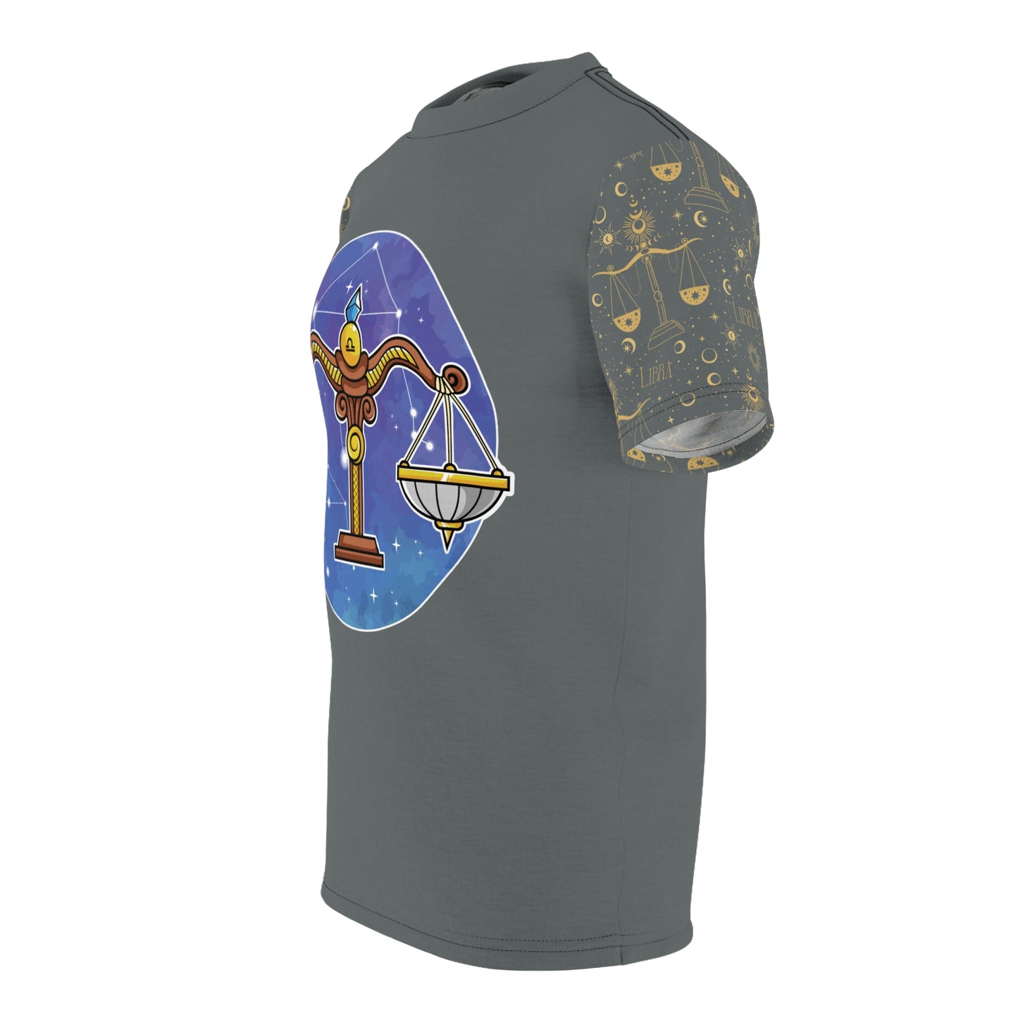 Libra Unisex Cut & Sew Tee (Dark Grey)