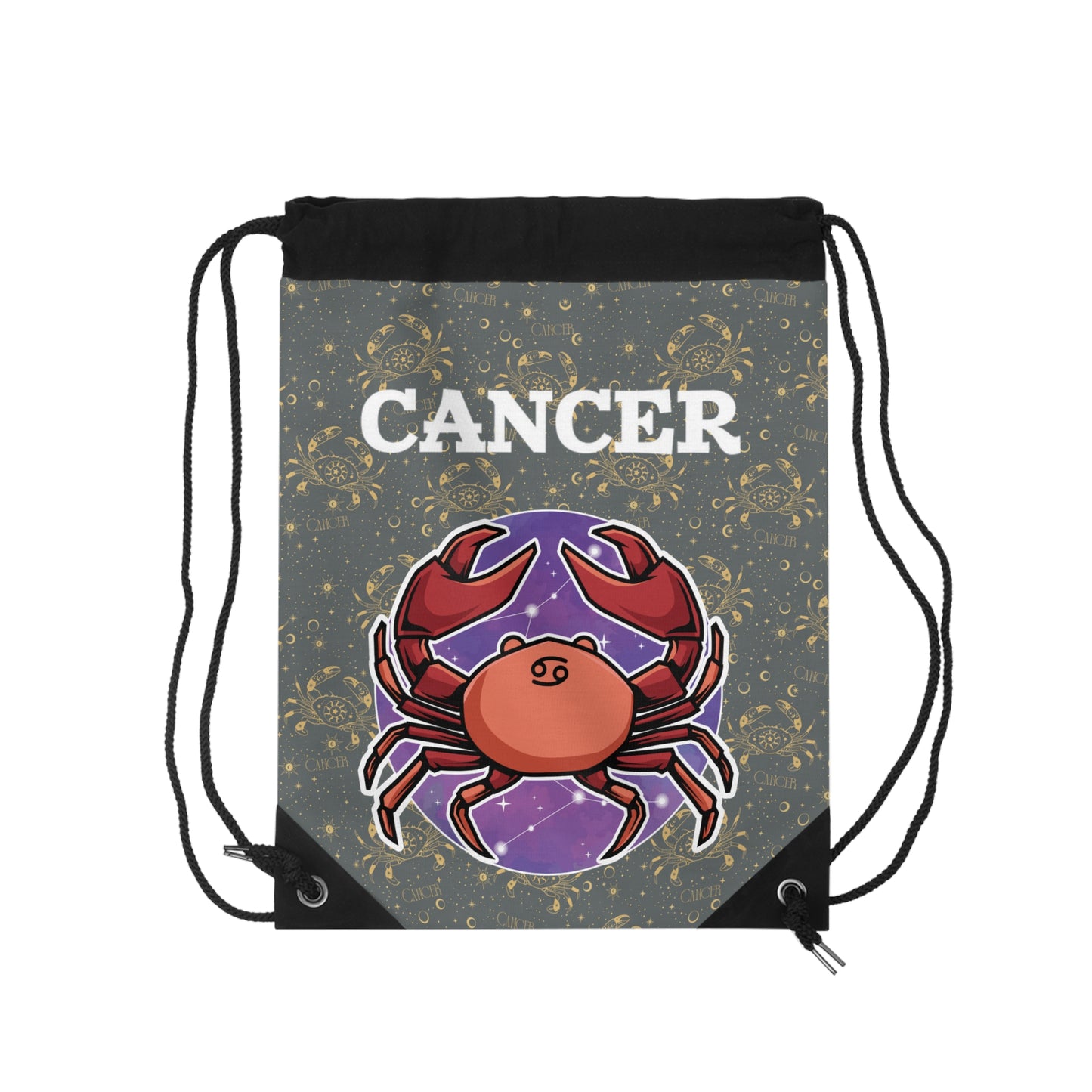Cancer Drawstring Bag (Dark Grey)