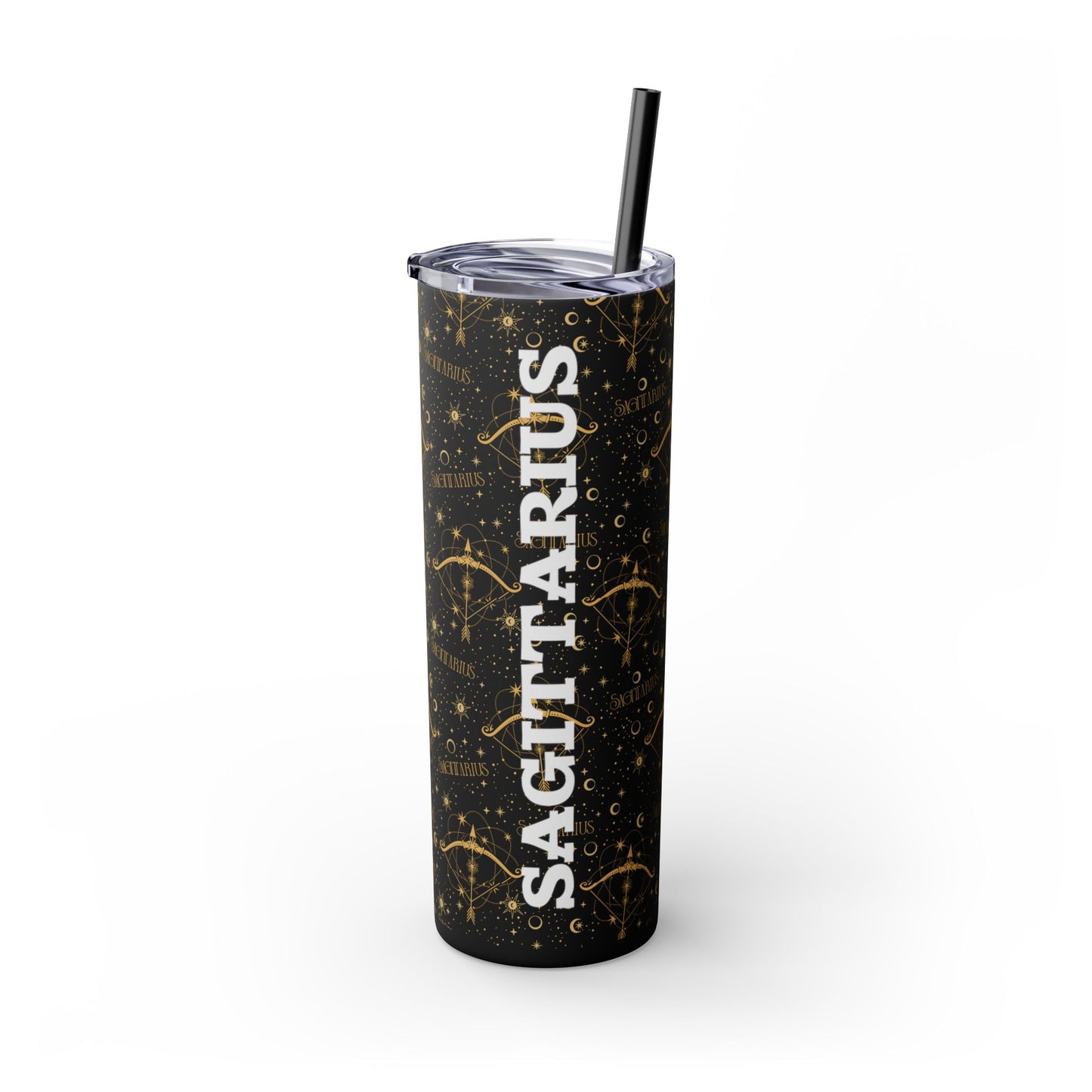 Sagittarius Skinny Tumbler with Straw, 20oz