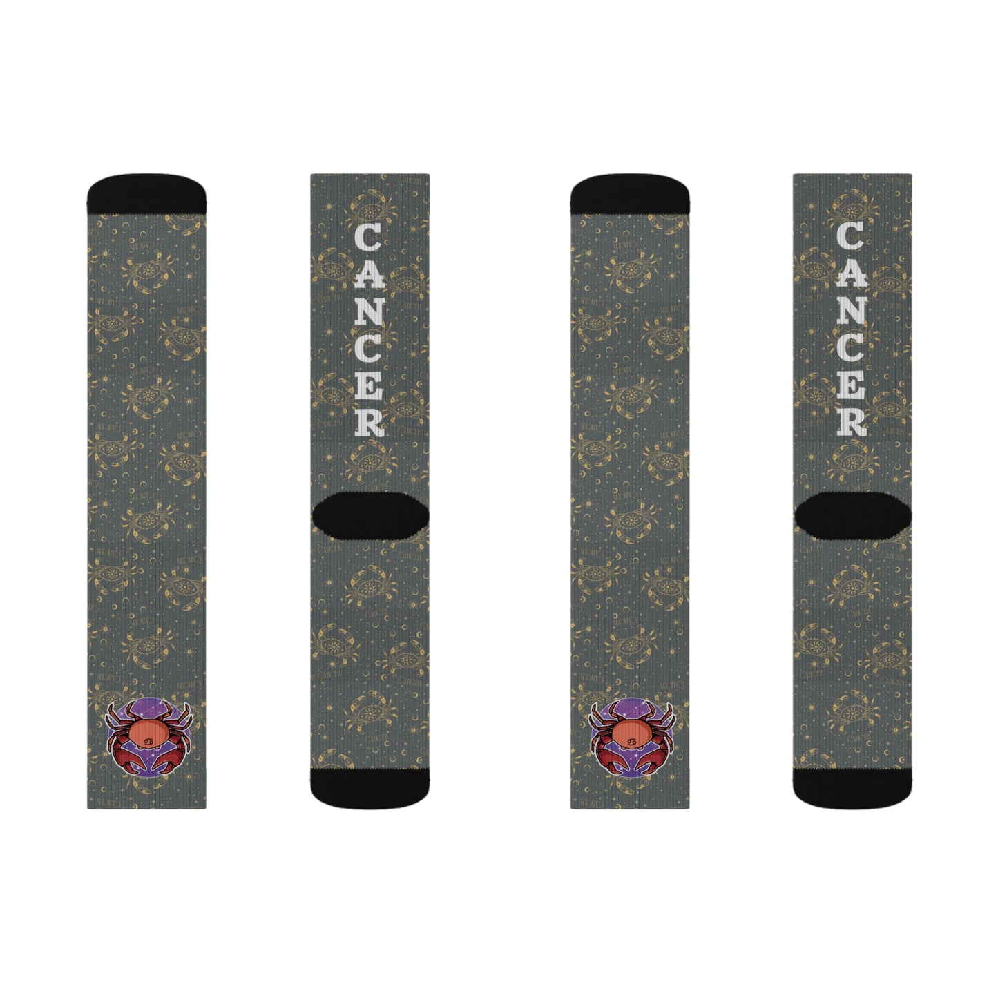 Cancer Socks (Dark Grey)