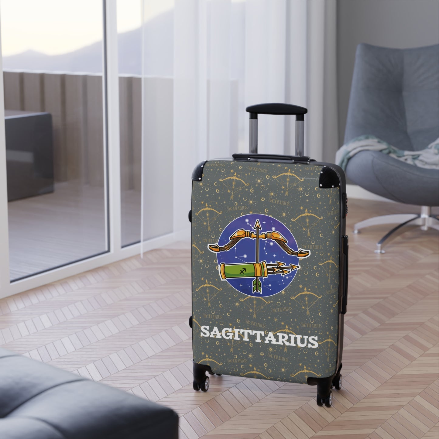 Sagittarius Suitcases (Dark Grey)