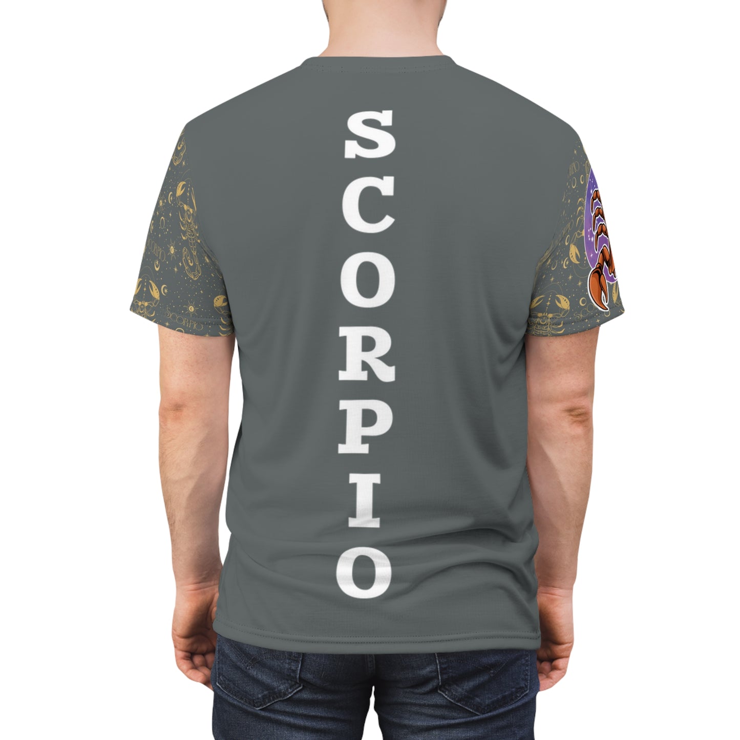 Scorpio Unisex Cut & Sew Tee (Dark Grey)