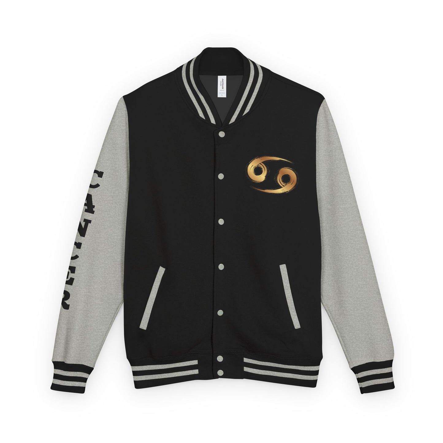 Cancer Zodiac Unisex Heavyweight Letterman Jacket, Astrology Gift, Sports Jacket, Personalized Gift, Birthday Gift, Astrology Apparel
