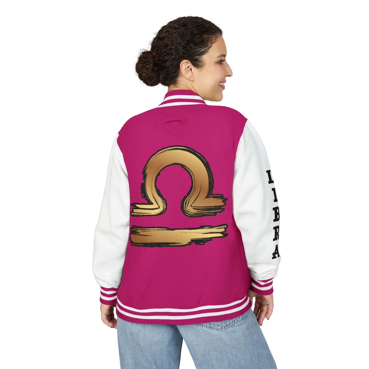Stylish Libra Letterman Jacket, Unisex Varsity Jacket for Astrology Lovers, Cool Gift for Birthdays, Trendy Outerwear for Any Occasion