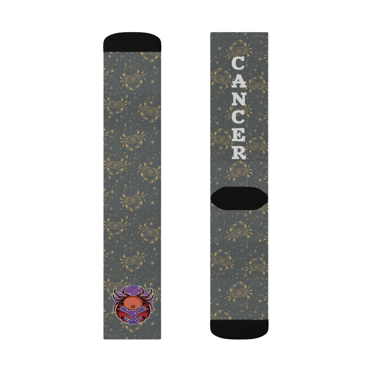 Cancer Socks (Dark Grey)