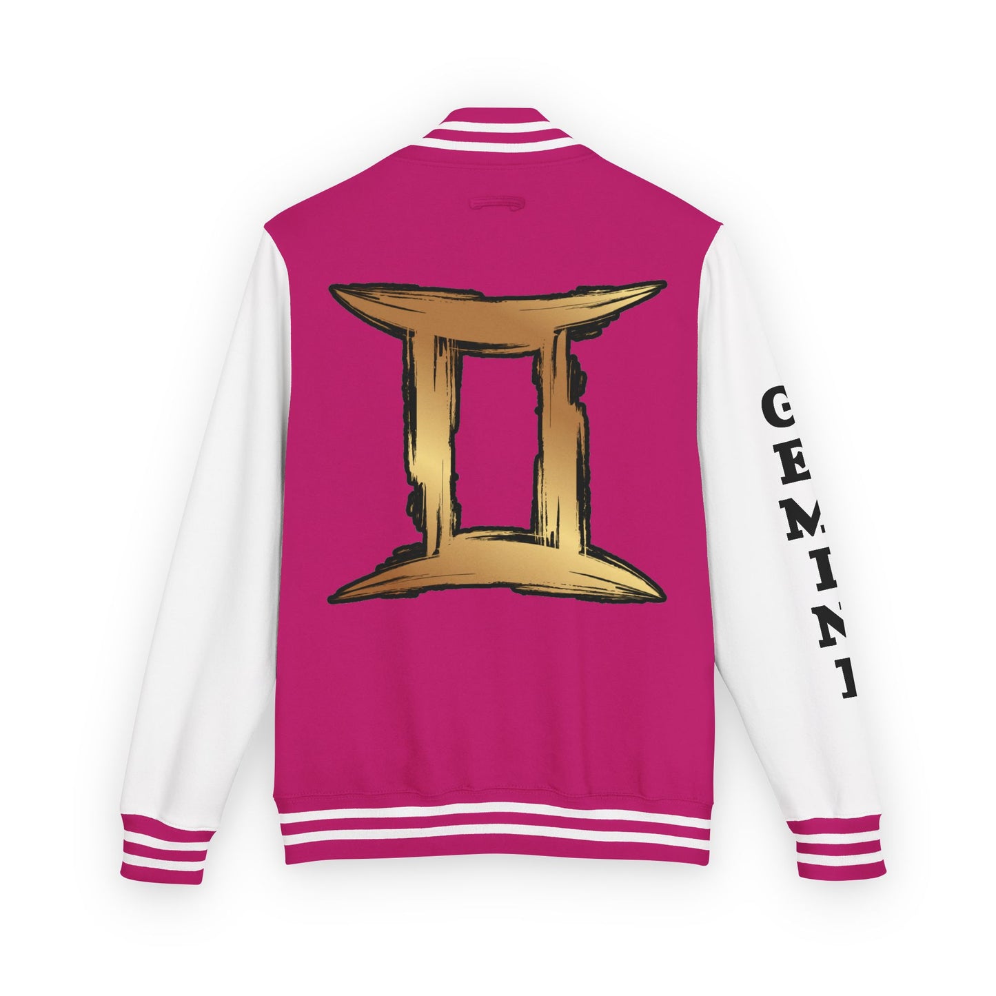 Gemini Heavyweight Letterman Jacket for Astrology Lovers, Perfect for Birthdays, Spiritual Gifts, Casual Wear, Zodiac Theme