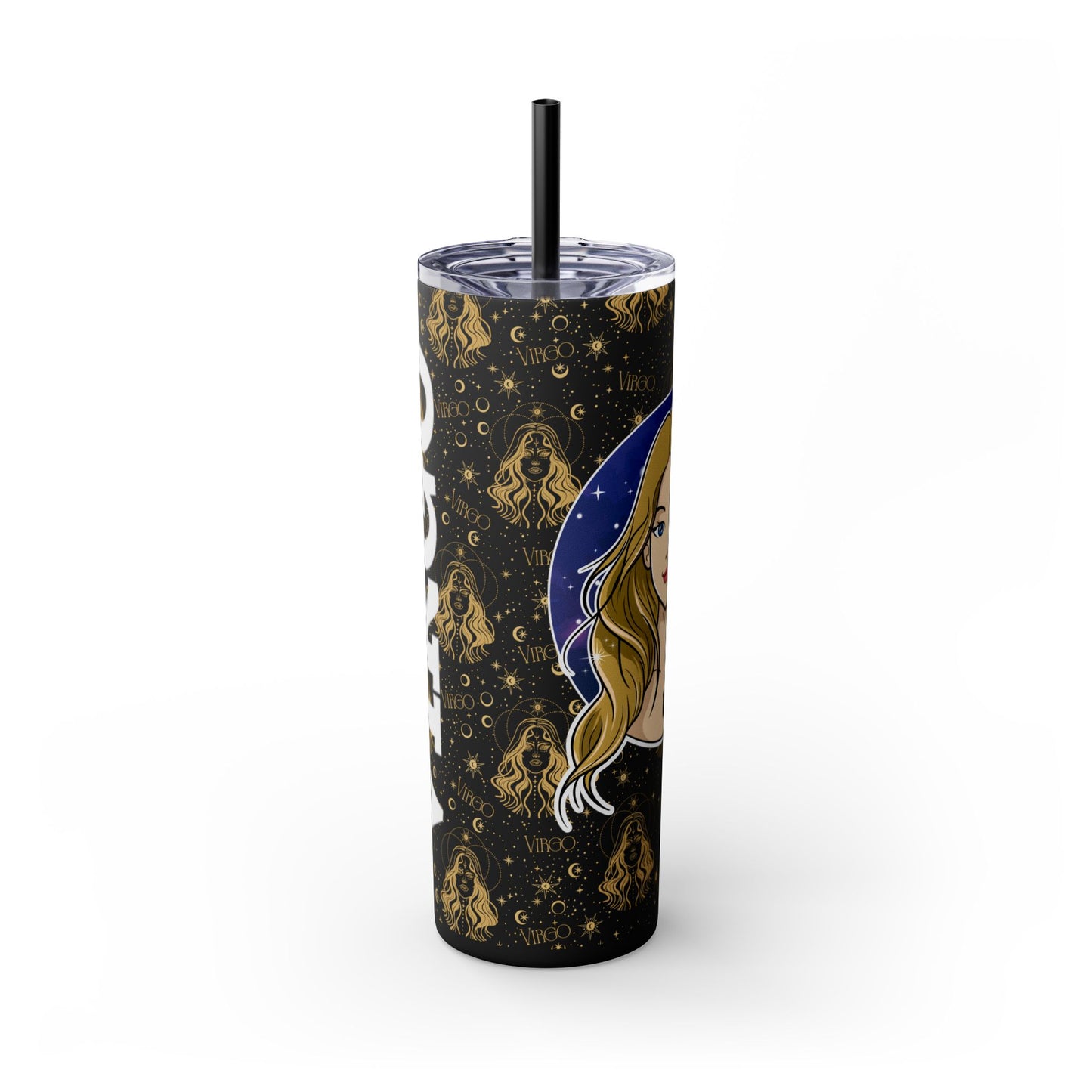 Virgo Skinny Tumbler with Straw, 20oz