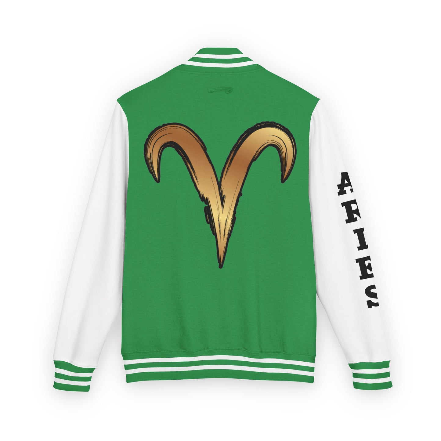 Aries Unisex Heavyweight Letterman Jacket, Zodiac Style Jacket, Astrology Apparel, Birthday Gift, Personalized Outerwear