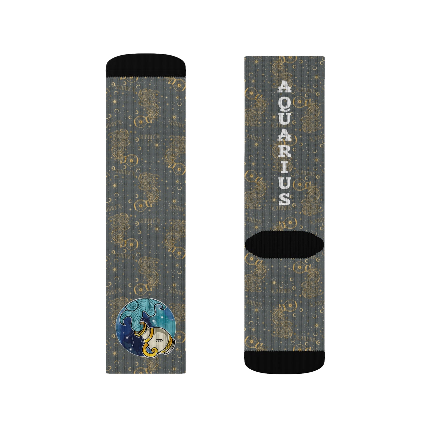 Aquarius Socks (Dark Grey)