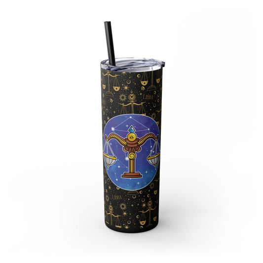 Libra Skinny Tumbler with Straw, 20oz