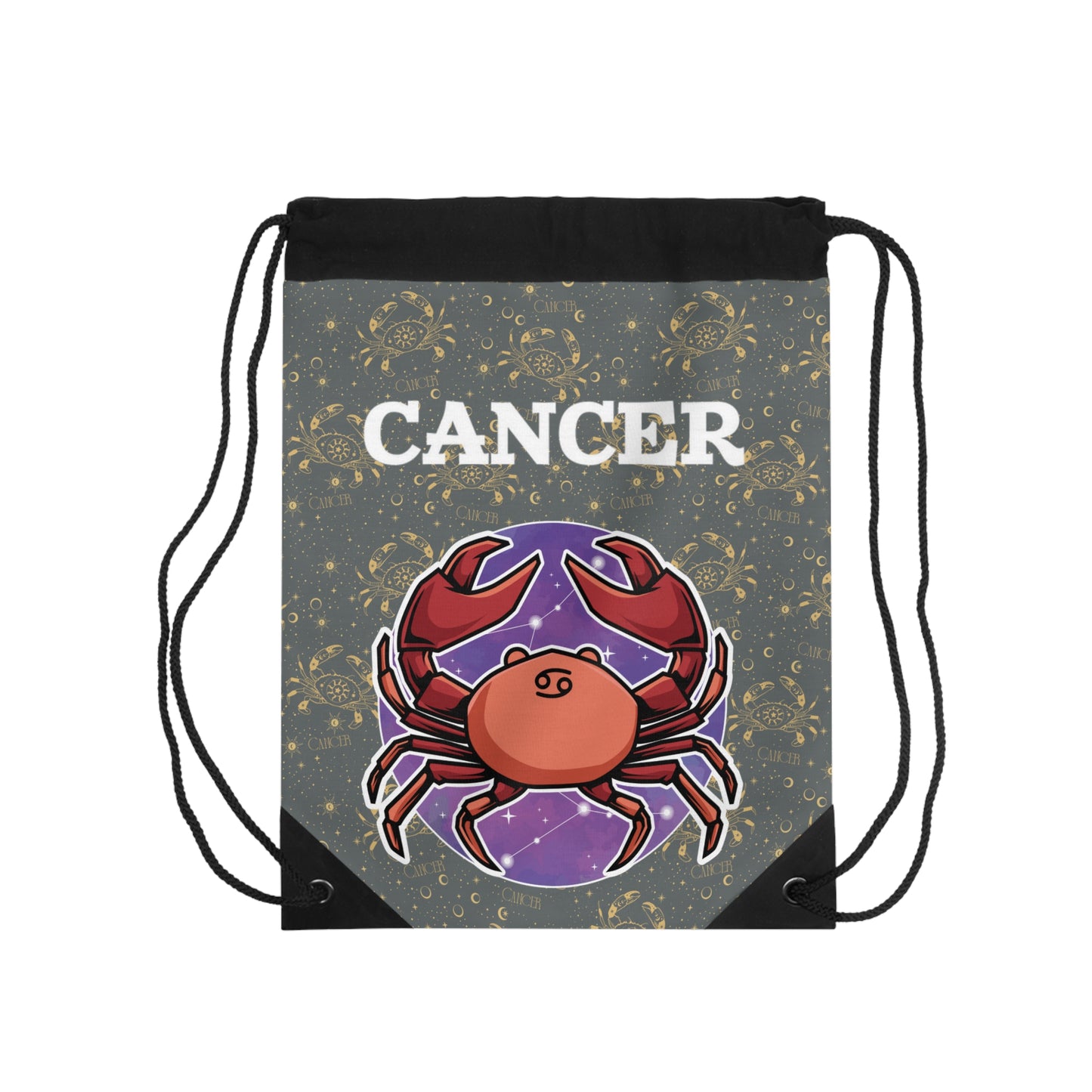 Cancer Drawstring Bag (Dark Grey)