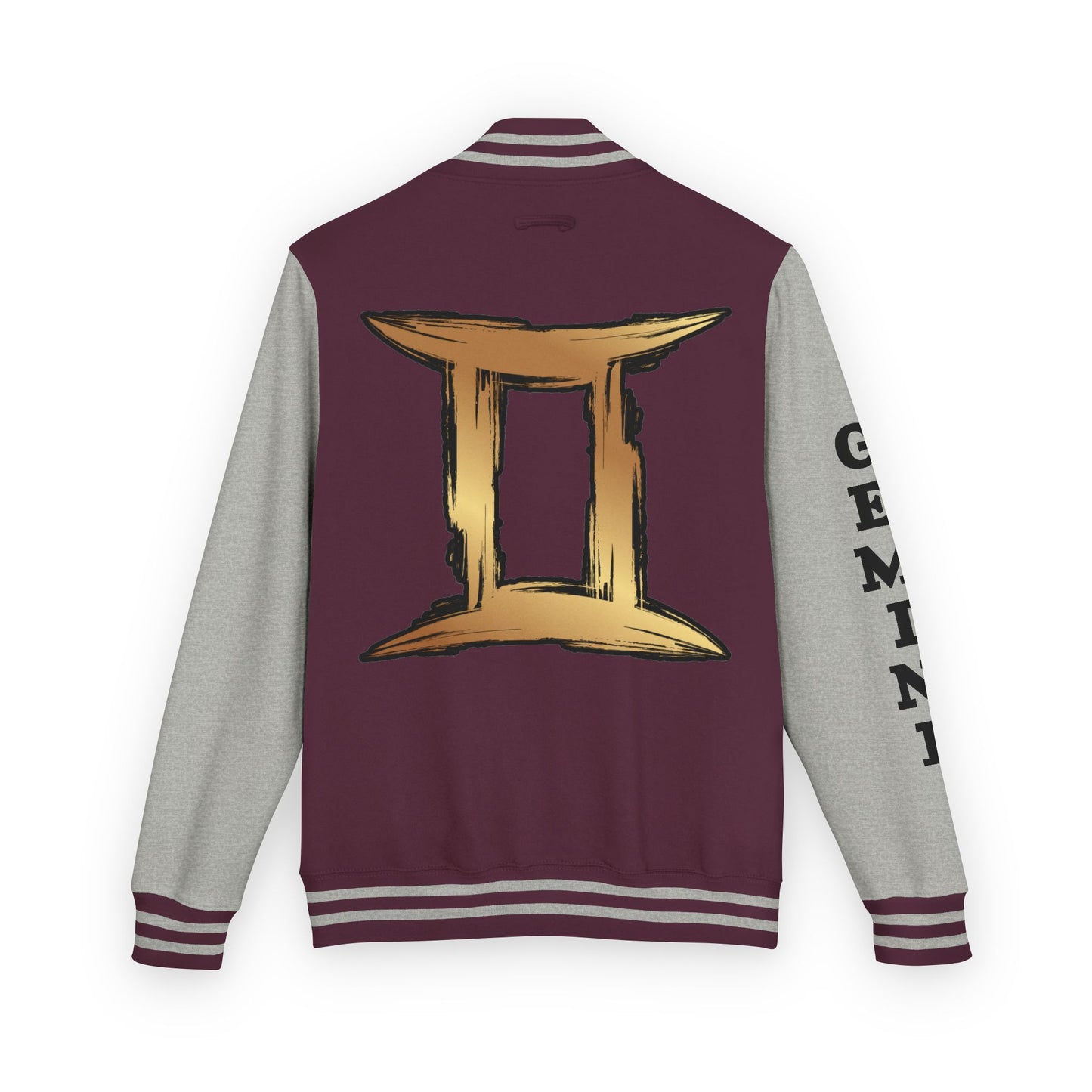 Gemini Heavyweight Letterman Jacket for Astrology Lovers, Perfect for Birthdays, Spiritual Gifts, Casual Wear, Zodiac Theme