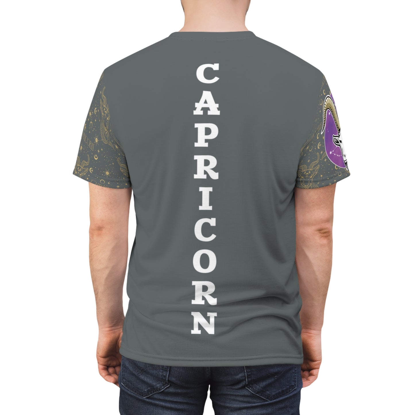 Capricorn Unisex Cut & Sew Tee (Dark Grey)