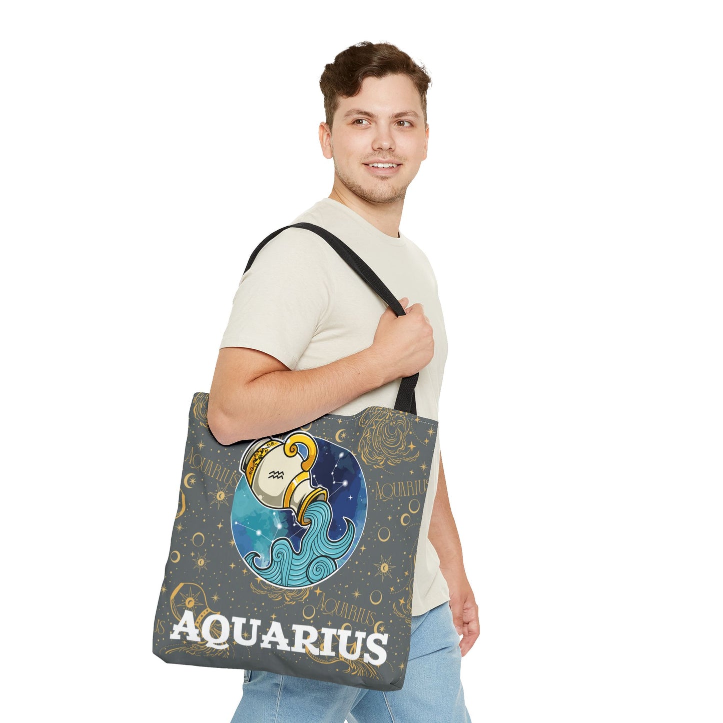 Aquarius Tote Bag (Dark Grey)