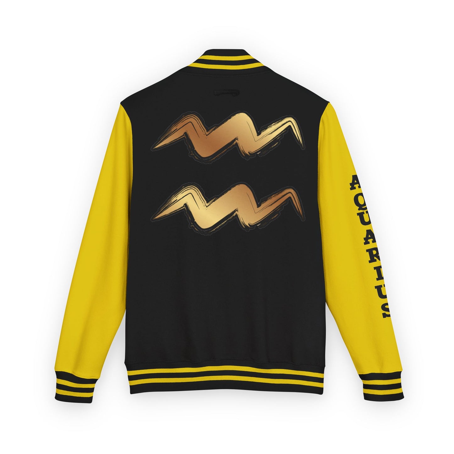 Unisex Heavyweight Aquarian Letterman Jacket, Personalized Varsity Style, Gift for Aquarius Birthdays, Trendy Fashion Statement, [...]
