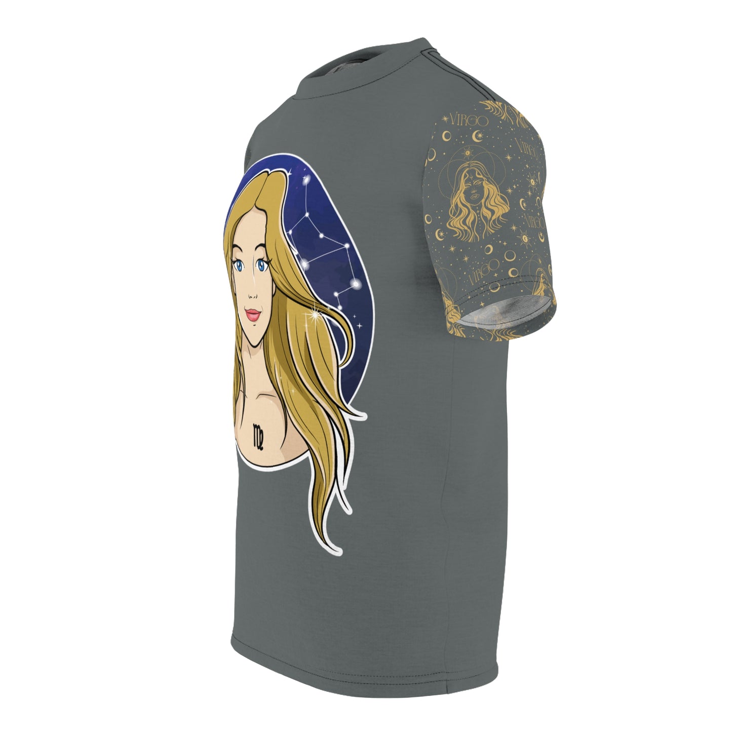 Virgo Unisex Cut & Sew Tee (Dark Grey)