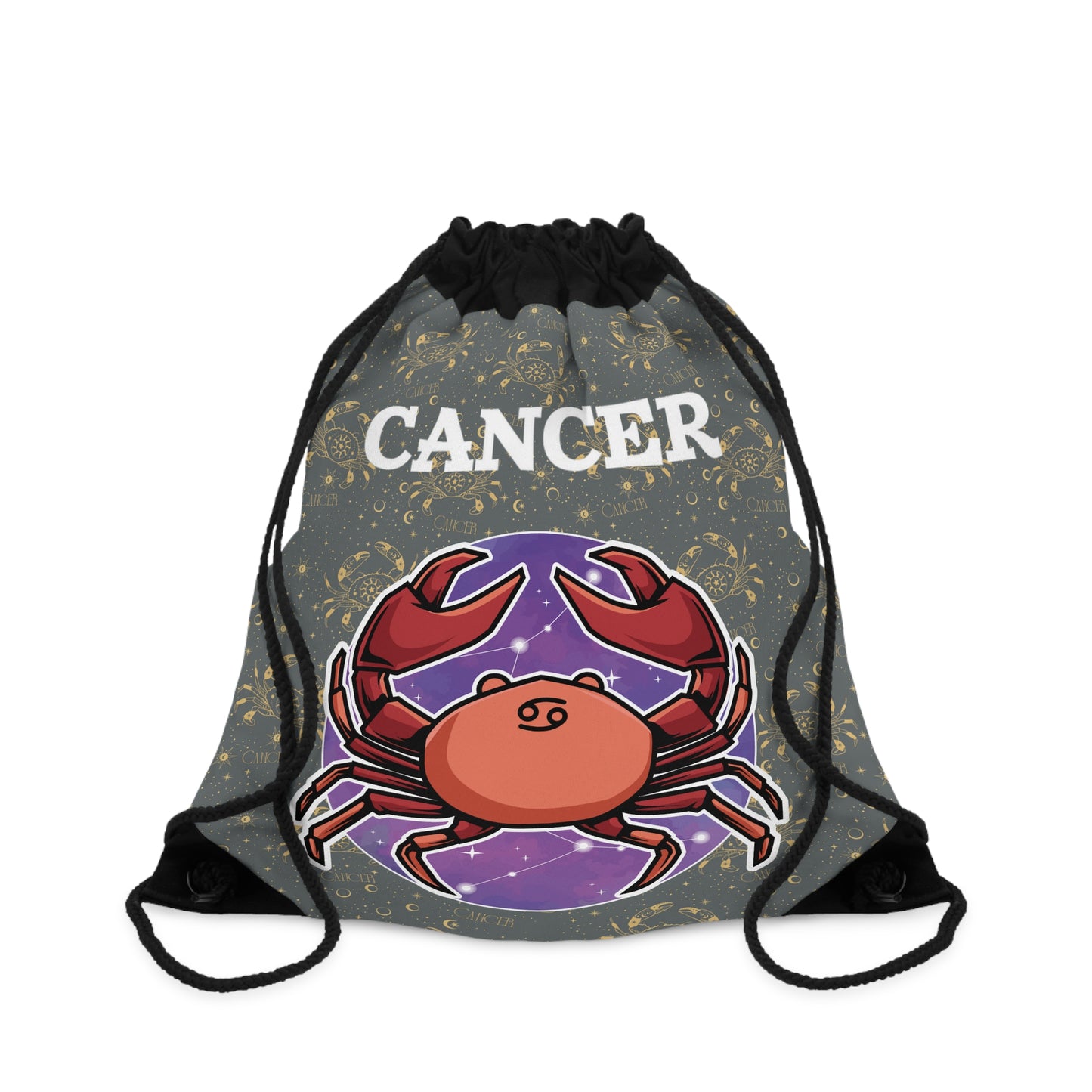 Cancer Drawstring Bag (Dark Grey)