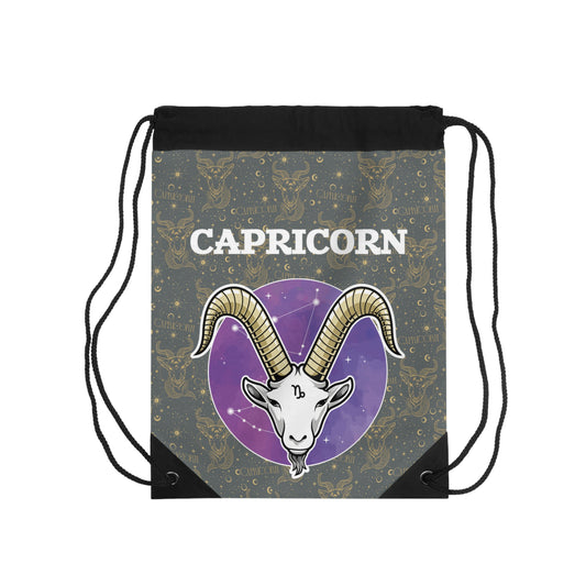 Capricorn Drawstring Bag (Dark Grey)