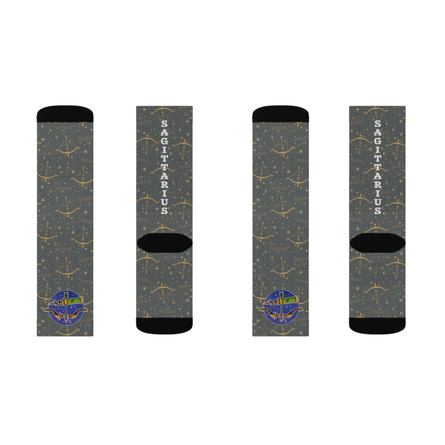 Sagittarius Socks (Dark Grey)