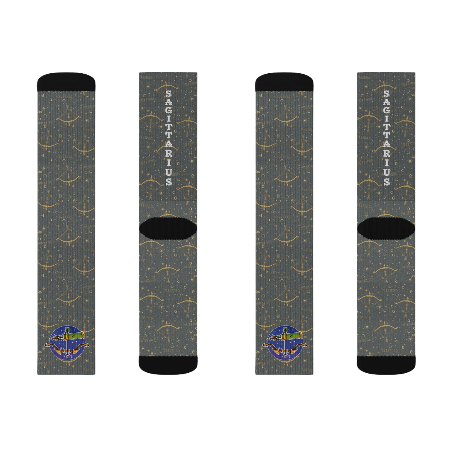 Sagittarius Socks (Dark Grey)
