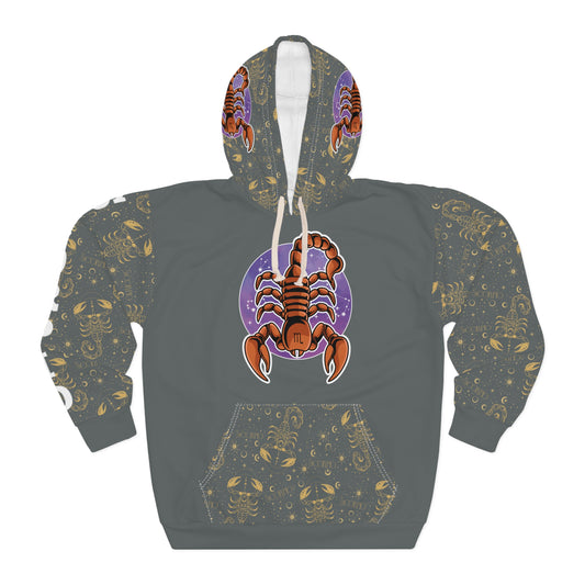 Scorpio Unisex Pullover Hoodie (Dark Grey)