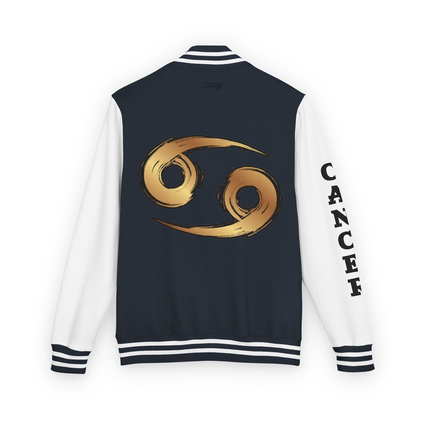 Cancer Zodiac Unisex Heavyweight Letterman Jacket, Astrology Gift, Sports Jacket, Personalized Gift, Birthday Gift, Astrology Apparel