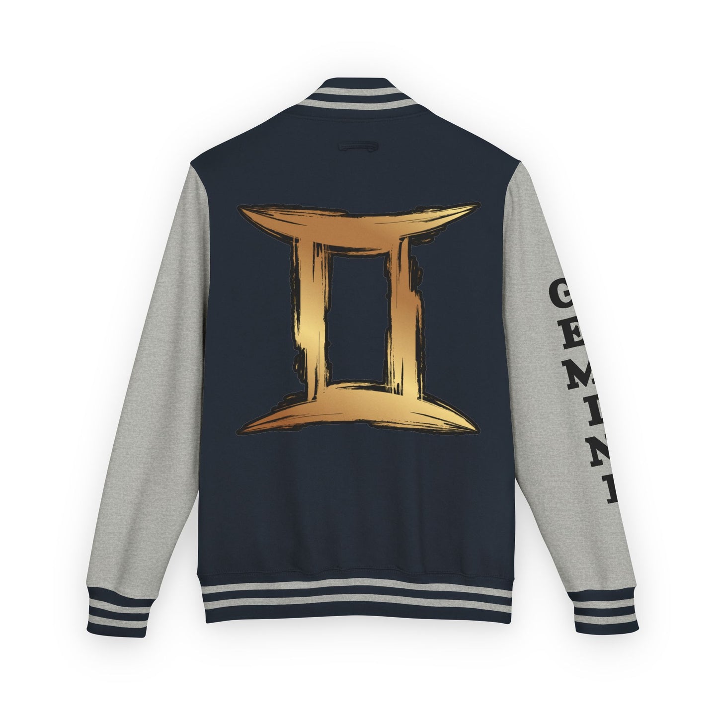 Gemini Heavyweight Letterman Jacket for Astrology Lovers, Perfect for Birthdays, Spiritual Gifts, Casual Wear, Zodiac Theme