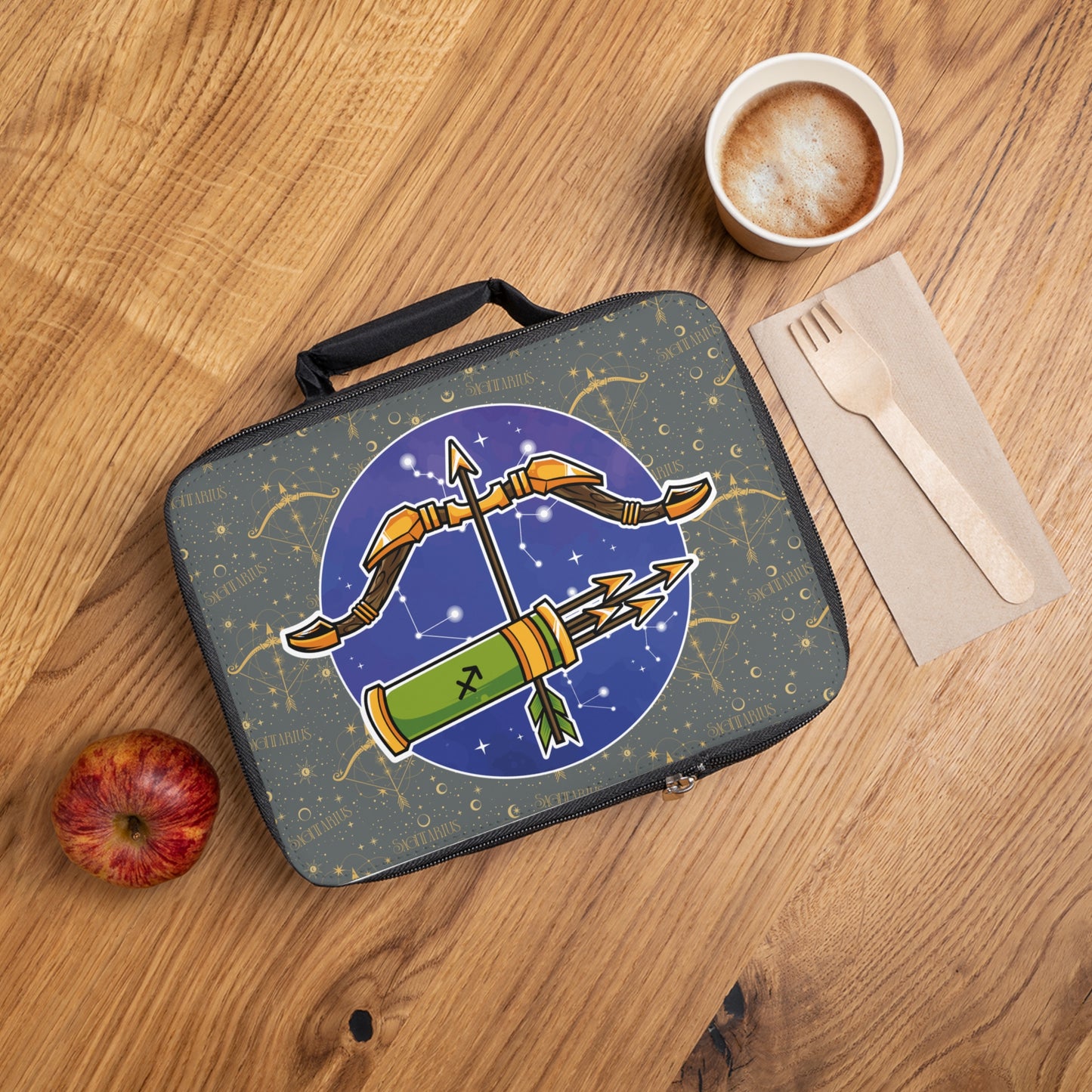 Sagittarius Lunch Bag (Dark Grey)