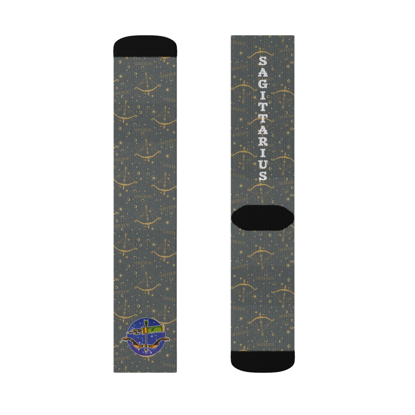 Sagittarius Socks (Dark Grey)